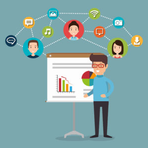 How AI is Redefining Content Strategy in 2025 2 Illustration representing thoughtful UI micro-interactions, showing users engaging with subtle design cues and feedback elements that enhance usability, improve user experience, and add real value to digital products.